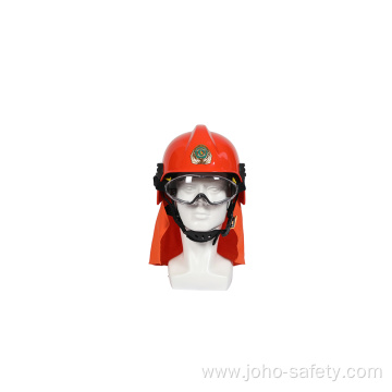 High temperature forest fire protection helmet